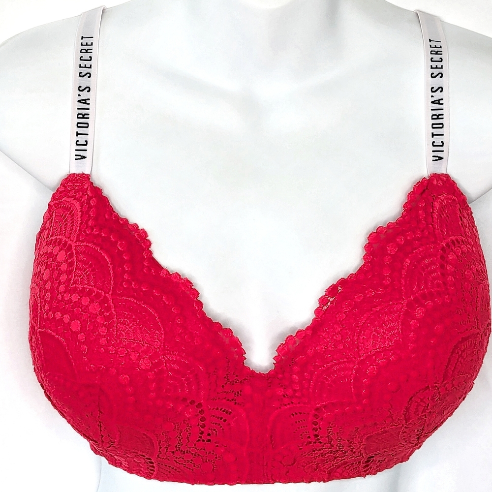 Victoria's Secret Red Lace Bra